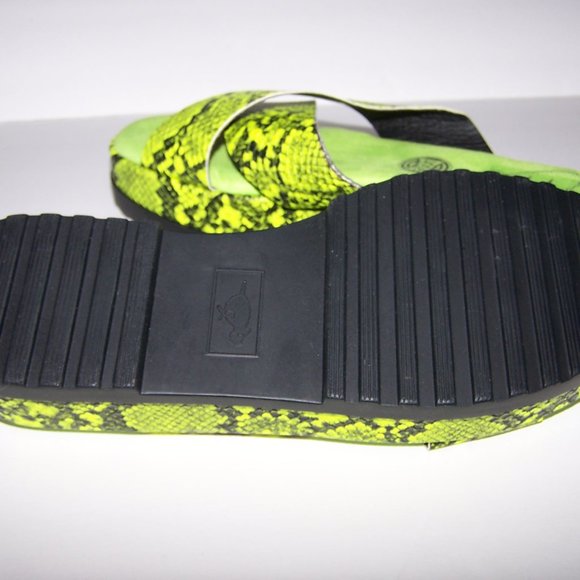 Ladies Rocket Dog Snakeskin Print Slides Sandals 7 - Picture 5 of 5